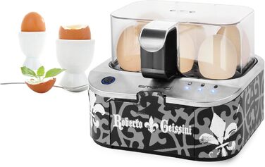 Електричний яйцеварка Roberto Geissini з голосом Carmen Geiss | EMERIO | Limited Edition | 3 ступені готовності