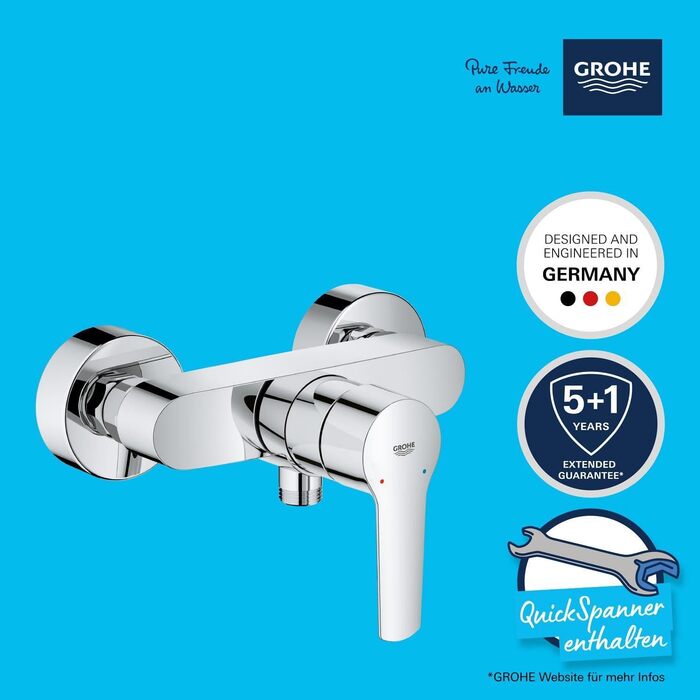 Змішувач для ванни Grohe Start, накладний, хром, з інструментом, 24206002
