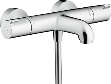 Змішувач для ванни Hansgrohe Ecostat Aufputz - термостат, безпечний (SafetyStop 40°C), круглий, хром, для 2 споживачів