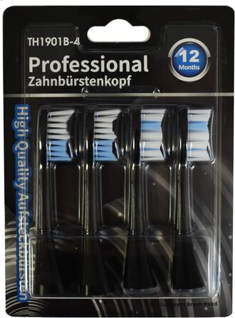 Електрична зубна щітка Tristan Auron – 55 000 вібрацій, 5 режимів, 60 днів роботи від акумулятора, компактна та тиха, з 2 насадками, для делікатного очищення зубів (червона) (Z - Bürstenköpfe)