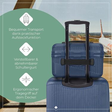 Набір валіз Travelite Bali 3 шт. (L/M/S) з ABS-пластику, зелені, з TSA-замком