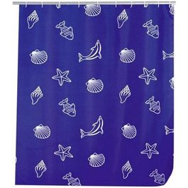 Орка для душу Seaside - високоякісна текстильна тканина, 240 х 180 см (180х200 см), 19183100 шт.