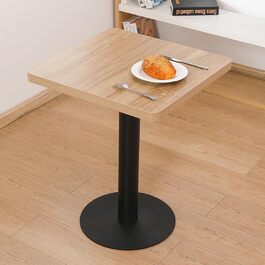 Дерев'яний кухонний стіл Mingone 80x80 см з металевими ніжками - для кухні, вітальні, балкону