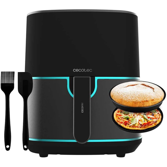 Фритюрниця без олії Cecotec Cecofry 6000 Full, 6 л, 1700 Вт, PerfectCook, 12 режимів, чорний колір