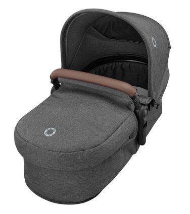 Дитяча коляска 3 в 1 Maxi-Cosi Zelia S Trio, сіра, 0-4 роки, до 22 кг, компактна, складна, з автокріслом CabrioFix i-Size, комплект з аксесуарами та пеленальною сумкою