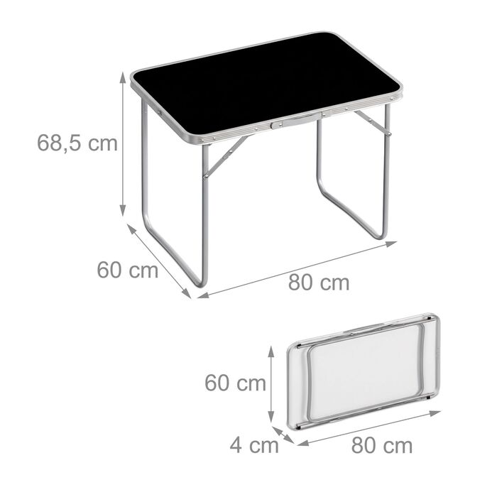 Зручний розкладний туристичний столик Relaxdays