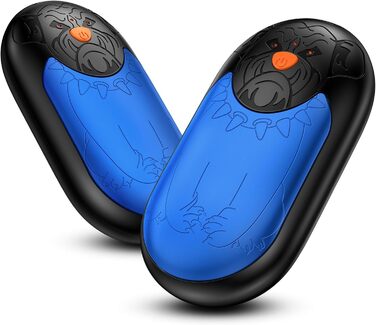 Електричний гріє для рук 2 шт. | Перезарядний кишеньковий гріє з 3 режимами, 6000mAh для жінок, чоловіків, кемпінгу, полювання, гольфу, блакитний