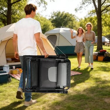 Розкладне ліжко для саду, широке 72 см, з підстаканником та подушкою, для відпочинку на вулиці, на терасі або балконі (Бежевий)