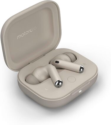 Звук Moto Buds від Bose (BT 5.3, Dolby Atmos, ANC, бездротова зарядка, 38 год), пляжний пісок