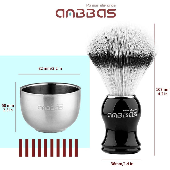 Чоловічий набір для гоління Anbbas - Вологе гоління (4IN1)