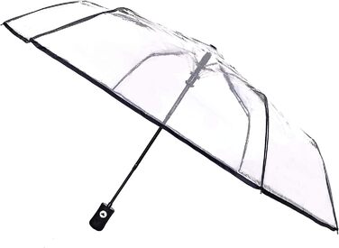 Складна парасолька SMARTBULLE компактна 98см прозора