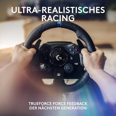 Logitech G923 Racing Wheel – Гоночний руль та педалі з Force Feedback для PS5, PS4, PC, Mac (Чорний)