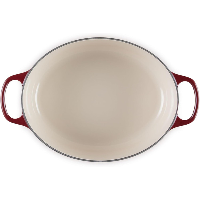 Le Creuset Signature Чавунний Бражульник з кришкою, овальний, 27 см, 7.5 л, для всіх типів плит, включаючи індукцію, колір Chambray
