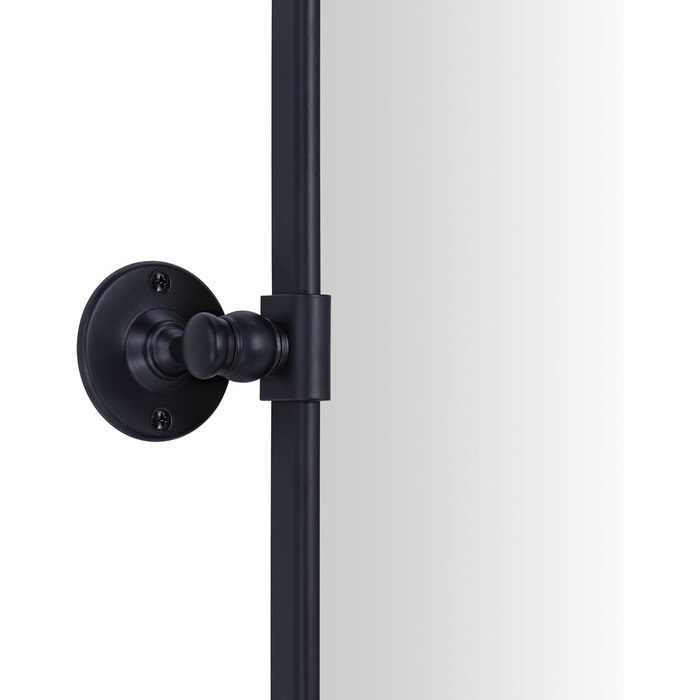 Дзеркало для ванної кімнати TEHOME 61 x 58.4 см, поворотне, матовий чорний, прямокутне, металевий каркас