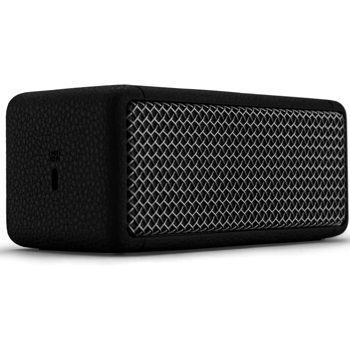 Портативна Bluetooth-колонка Marshall Emberton II, бездротова, стійка до пилу та води IP67, стереопара, до 30 годин роботи, швидка зарядка, для дому та вулиці, чорна зі сталлю