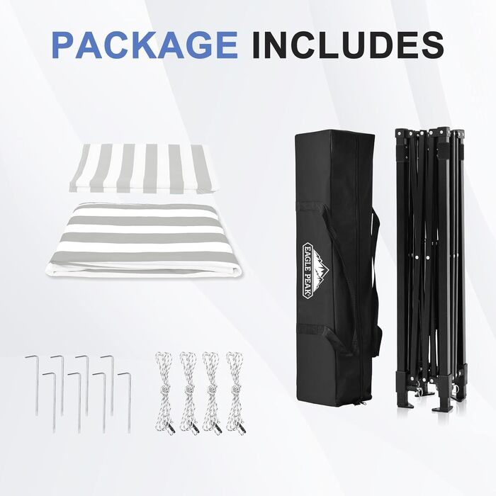 Розкладана переодягальня Eagle Peak Flex Ultra Compact - 1.2 x 1.2 м (5x5 ft) для басейну, фотосесій та кемпінгу, білий колір