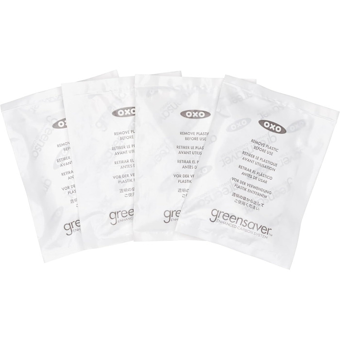 OXO Good Grips Greensaver Контейнер для зберігання продуктів, 4.7 л, з кришкою та вентиляцією, набір 4 шт.