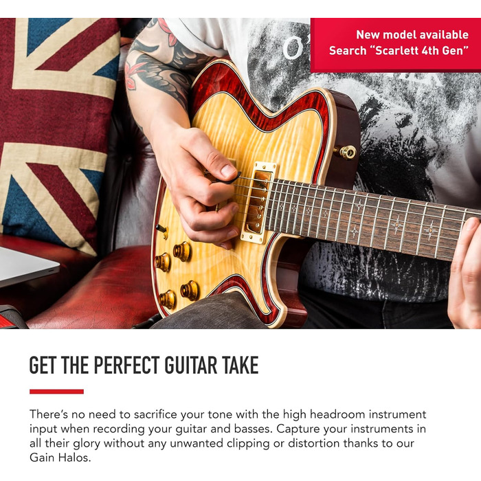 Focusrite Scarlett Solo 3rd Gen USB Аудіоінтерфейс для гітаристів, вокалістів та музикантів - Bundle