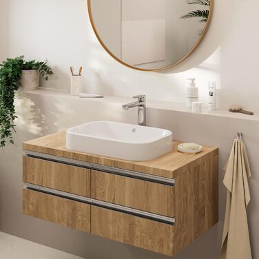 Змішувач для ванної кімнати Hansgrohe Vernis Blend з витягнутим виливом, 190 мм, хром, економія води EcoSmart