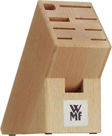 Набір ножів WMF Classic Line 7 предметів у дерев'яному блоці, з точильним каменем, з нержавіючої сталі, чорний