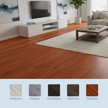 Вініловий підлоговий декор Relaxdays з самоклеючою основою та дизайном під дерево