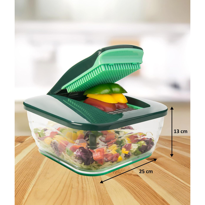 Набір Nicer Dicer Chef 9-Piece: набір для нарізання овочів та фруктів, набір для здорового харчування, подрібнювач, шинкувальник, набір для кухні