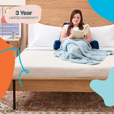 Подушка для читання Linenspa з подрібненим пінополіуретаном (Memory Foam), спинка для сидіння в ліжку, для читання, ігор, перегляду телевізора – подушка-стілець з підлокітниками, ідеальна для гуртожитків, темно-синій, стандартний розмір