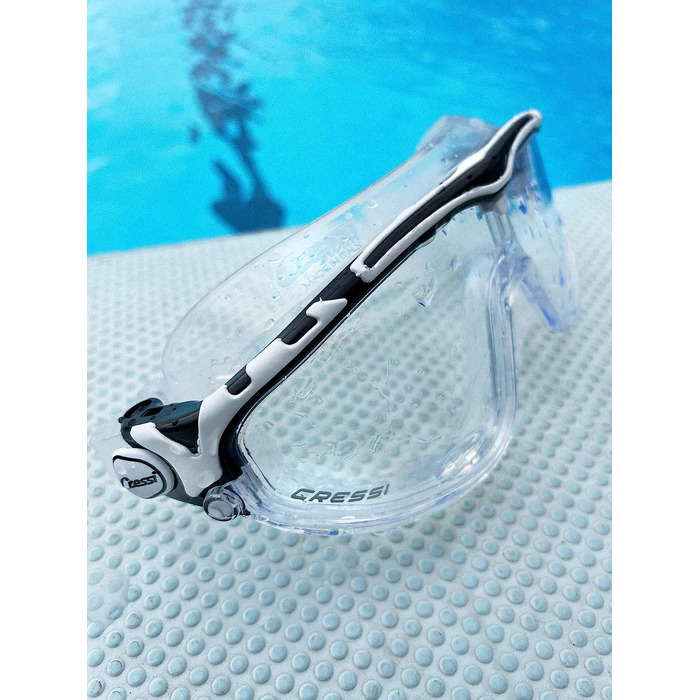 Плавальні окуляри Cressi унісекс Skylight для плавання преміум-класу плавальні окуляри 100 захист від ультрафіолету, високоякісні матеріали (1 упаковка) Один розмір підходить всім прозорі/чорні / сірі копчені лінзи