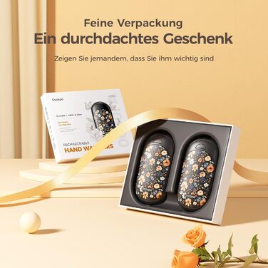 Електричні грілки для рук Ocoopa 2 шт. з магнітом, 5000mAh, 3 режими нагріву, компактні, для рукавичок, зими, подарунок