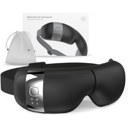 Масажер для очей HubiCare з підігрівом та вібрацією – для зняття втоми, мігрені та зменшення набряків під очима