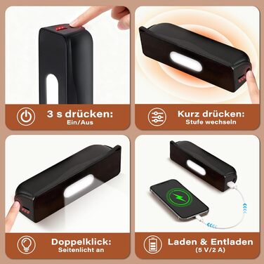 Електричні грілки для рук Citybee 2 шт. - 10000mAh, 3 режими нагріву, LED ліхтарик, Powerbank USB-C для кемпінгу, катання на лижах, активного відпочинку