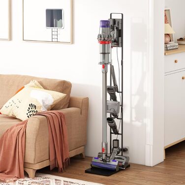 Підставка Foho для Dyson V6-V15, металева скоба, без свердління, рухома, пилосос і зберігання аксесуарів