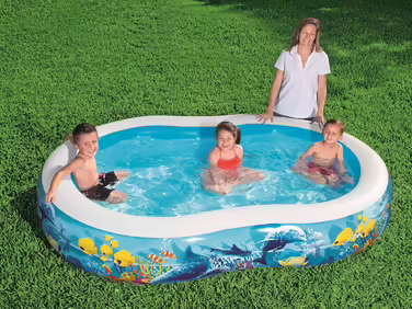 Надувний сімейний басейн Bestway Sea Ground 262x157x46 см