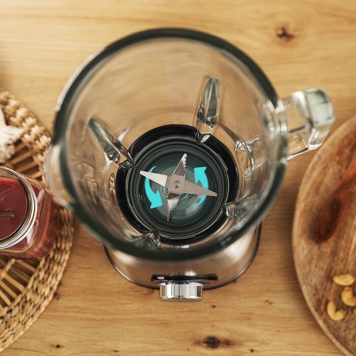 Стаціонарний блендер Cecotec Power Black Titanium 2500MAX Go – 2500 Вт, титанове покриття, 1,8 л, 5 швидкостей + пляшка