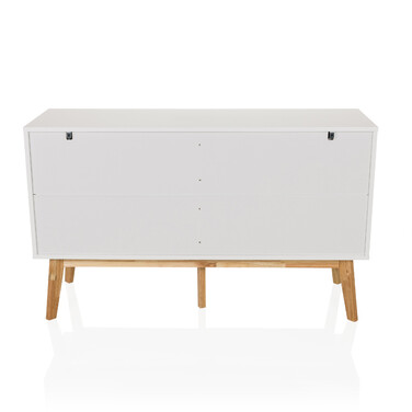 Сервант / комод TAROLO 120 x40x72 см 2 шухляди 1 двері білий hjh LIVING