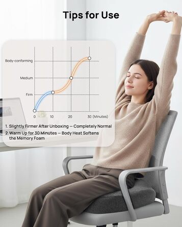 Ортопедична подушка-кільце Feagar: регульований ергономічний сидінець-пончик від геморою та ішіасу, для копчика, післяпологовий (Сірий, стандарт 60-100 кг) для авто, офісного крісла та візків