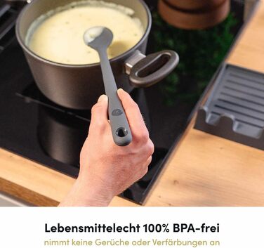 Набір кухонних аксесуарів Hoffmann Küchenhelfer-Set, 10 предметів, сірий, силікон, нержавіюча сталь, антипригарне покриття