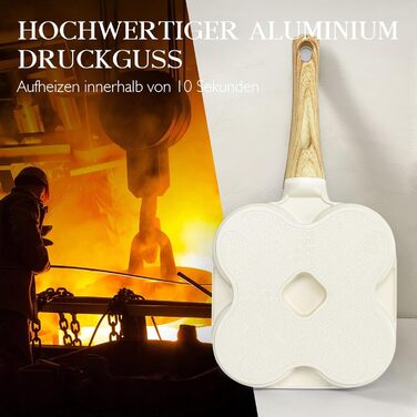 Сковорода для яєць Тамагоякі GiPP, 18x13 см, з антипригарним покриттям, індукційна, для приготування омлетів, бекону, ковбасок, сиру, сірий колір