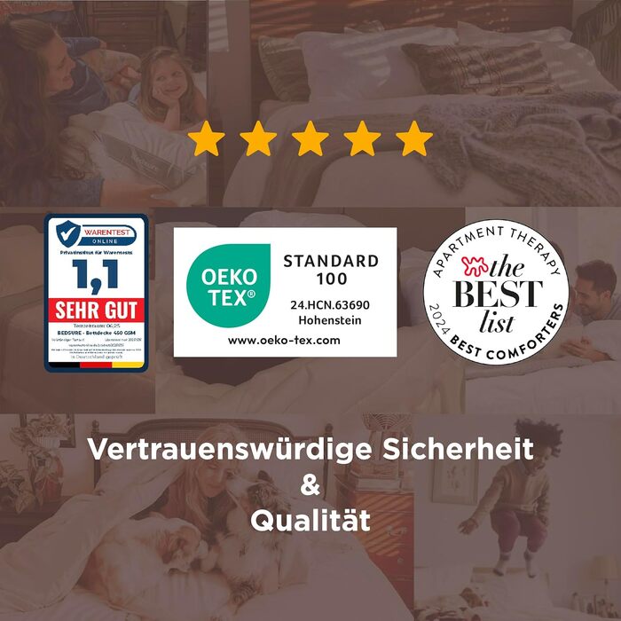 Біла зимова ковдра BEDSURE 220x240 см - тепла та товста ковдра для зими, 450gsm