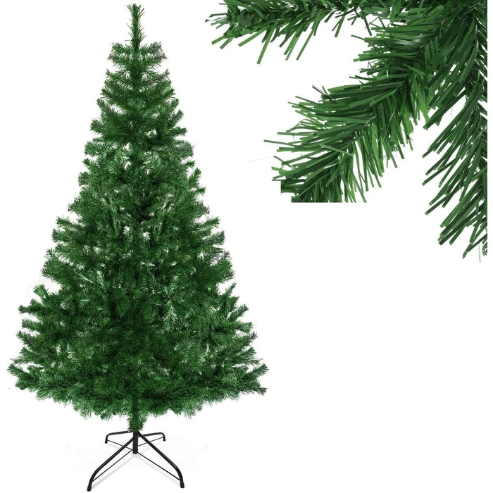 Різдвяна ялинка kesser штучна з 775 вершинами, ялинка штучна благородна ялиця швидка збірка вкл. Підставка для різдвяної ялинки, Різдвяна прикраса-2,1 м (180 см, зелений)