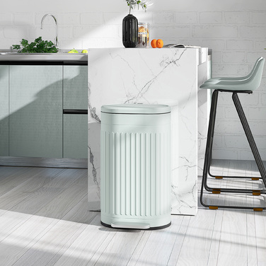 Відро для сміття 30 л з педаллю, знімним внутрішнім відром та м'яким закриттям. Розміри: 36,5 x 31,2 x 60,8 см, колір - зелений.