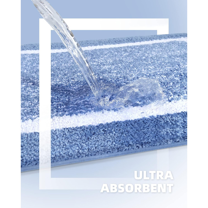 Килимок для ванної кімнати COLOR&GEOMETRY 60x110 см, неслизький, швидковисихаючий, для ванної, душу, пральні