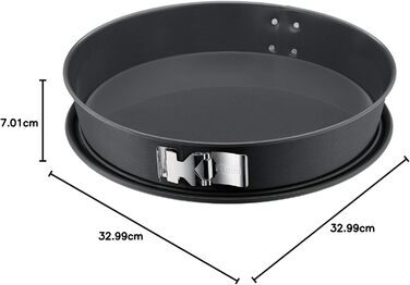 Форма для випічки Kaiser La Forme Plus конічна 32 см, SafeClick, для чізкейків, з антипригарним покриттям, нержавіюча сталь