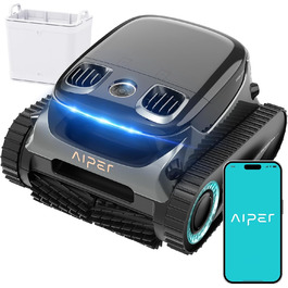 Робот-пилосос для басейну AIPER Scuba S1 Pro: автоматичне очищення дна, стін та водної лінії, розумна навігація, акумулятор до 180 хвилин, для басейнів до 200 м²