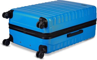 Жорсткий Спиннер Domopolis Basics, переносний, висувний валізу Багаж на коліщатках (Світло-блакитний, розміри 55 см, 68 см і 78 см, Одномісний)