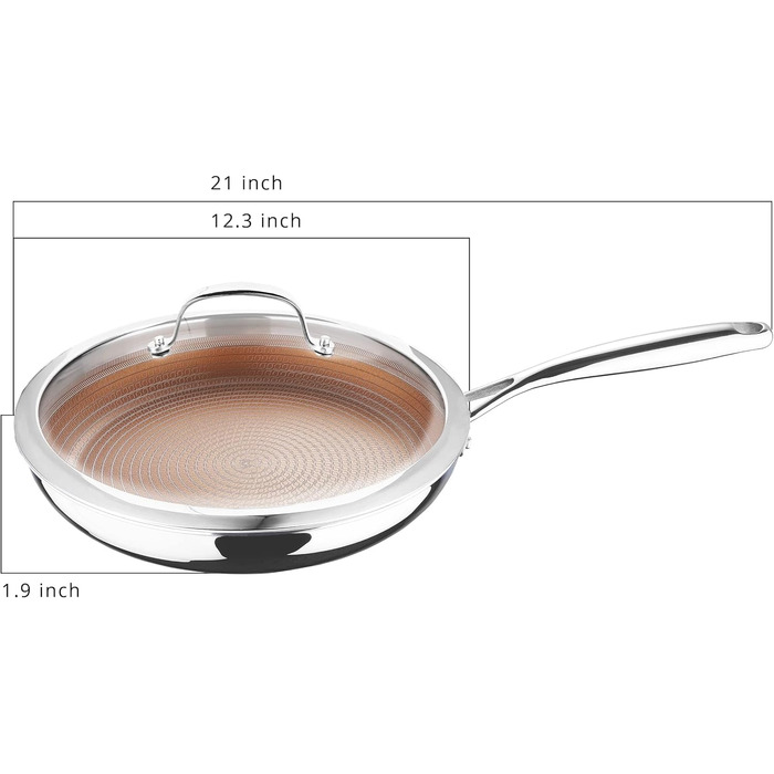 Набір сковорідок MasterPRO GIRO (20+24 см) з антипригарним покриттям ILAG, 3-шарове, індукційне, для духовки, без PFAS/PFOA/PTFE, з нержавіючою ручкою