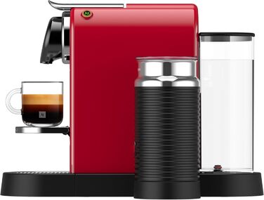 Кавомашина Nespresso Krups Citiz & Milk XN741B - червона, автоматичне відключення, 1 л резервуар для води, 1260 Вт