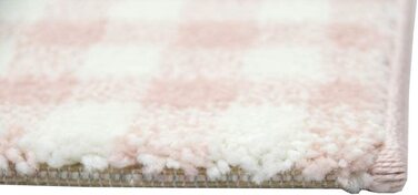 Килим Дитяча кімната Дитячий килимок Хмари рожевий Розмір 120 см Круглий