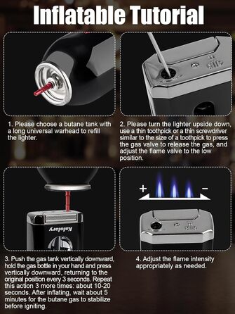 Вишуканий вологозбережувач для сигар Kalolary з різаком, портативний дорожній футляр для сигар з кедрової деревини, вміщує до 8 сигар, чудовий подарунок для чоловіків (Чорний)