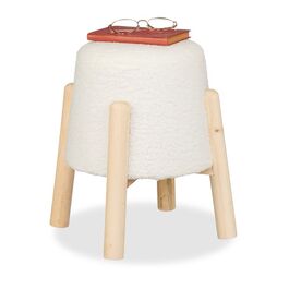 Relaxdays Ottoman з Teddy Fur